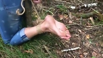 Outdoor Foot Fetish With Amateur Torture