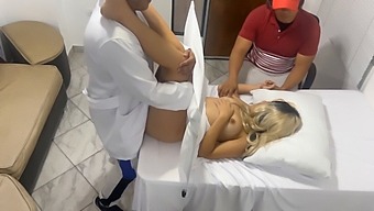 My Wife Gets A Check-Up From The Gynecologist But I Catch Him Having Sex With Her In This Ntr Video