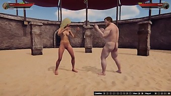 Ethan And Faye Engage In A Nude Fight Using Naked Fighter 3d Software