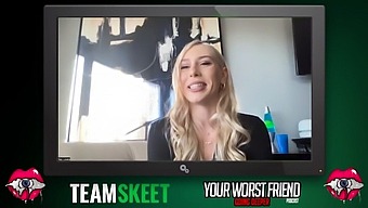 Kay Lovely Shares Her Holiday-Themed Adult Film Experience In A Candid Interview With Her Close Friend From Team Skeet.