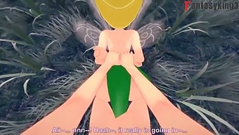 Tinker Bell And Peter Pank Engage In Sexual Activity While Another Fairy Observes | Short (Full On Red)