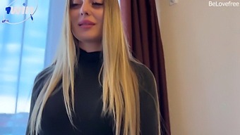 A Stunning Blonde Amateur Shares Her Amazing Talents In A Hotel At A Resort On Her First Day