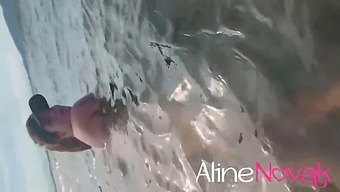 Beautiful Blonde With Big Breasts Sunbathes On The Beach - Alinenovak.Com.Br