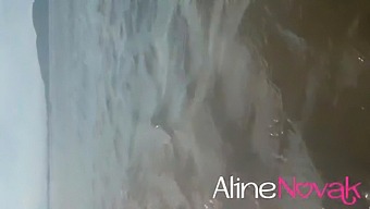 Beautiful Blonde With Big Breasts Sunbathes On The Beach - Alinenovak.Com.Br