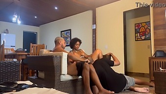 Amateur Couple Discovers A Hidden Third Partner In Their Bedroom