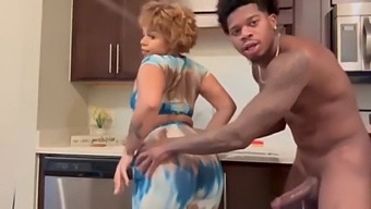 Young Woman Of 18 Years Old Has Sex In The Kitchen.